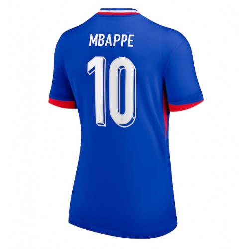 Dámy Fotbalový dres Francie Kylian Mbappe #10 ME 2024 Domácí Krátký Rukáv